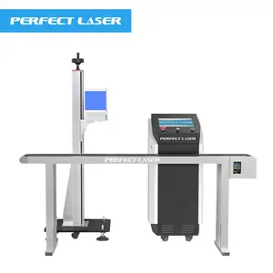Fornecedor de fábrica Perfect Laser China Máquina de marcação a laser Co2 de alta velocidade para couro, pano, madeira, papel, acrílico, automático voador Rf