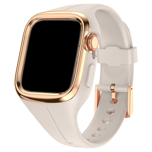 Etui et bracelet en silicone gris pour montre <span class=keywords><strong>Apple</strong></span> <span class=keywords><strong>Watch</strong></span> série 8 7 6 5 <span class=keywords><strong>4</strong></span> 3 2 1 - Product Image 1