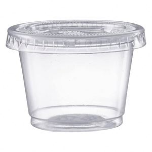 Sauce <b>Cup</b> 1 2 4 5.5 oz Disposable Portion Sauce Souffle <b>Cup</b> <b>Plastic</b> Deli Salad Dressing Sauce Containers With Lids - Product Image 2