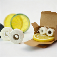 Fil de soie naturel en gros avec boîte en papier kraft, logo personnalisé, OEM disponible