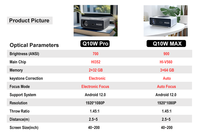 Projecteur Everycom Q10W Max 1080P 4K Projecteur LCD Vidéo hd led Projecteur Android 4k Projecteur Home Cinéma Vidéo Projecteur