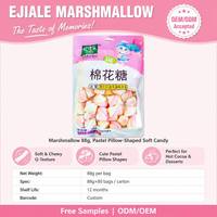 EJIALE 88g Guimauves Colorées Torsadées Douces et Sucrées aux Fruits