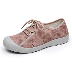 Scarpe da donna in tela alla moda, nuove, di alta qualità, traspiranti e comode, con lacci, ideali per primavera, estate e autunno - Modello Single Side Boom - Product Image 4