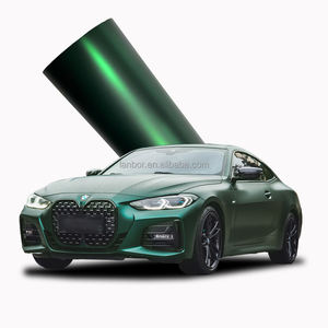 <span class=keywords><strong>Film</strong></span> de changement de couleur PET extensible de haute qualité autocollants d'emballage en vinyle mat <span class=keywords><strong>Film</strong></span> d'emballage de voiture vert venin - Product Image 2