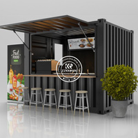 Magasin mobile extensible en vente, 10 pieds, 20 pieds, bar et café contemporain en conteneur pop-up, magasin modulaire mobile, maison de commodité