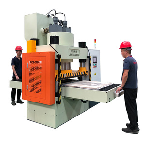 Trung Quốc Nhà sản xuất servo bốn Cột Bảng đôi di động ghép hình bằng gỗ cắt thủy lực Báo Chí (600t) - Product Image 5