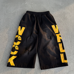 Shorts mi-longs pour hommes en nylon/coton tissé, style urbain, éco-responsables, à taille élastique, séchage rapide et respirants - Product Image 3
