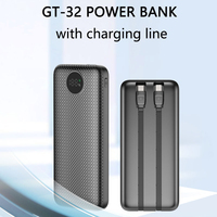 Haute capacité 50000mAh 30000mAh 20000mAh Power Bank PD22.5W chargeur Portable à charge rapide avec double câbles banques d'alimentation