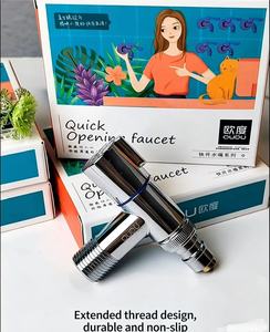 Robinet universel moderne en acier inoxydable pour <span class=keywords><strong>lave</strong></span>-<span class=keywords><strong>linge</strong></span>, arrêt automatique <span class=keywords><strong>de</strong></span> l'eau, vanne d'angle compacte pour machine à laver, salle <span class=keywords><strong>de</strong></span> bain, baignoire - Product Image 4