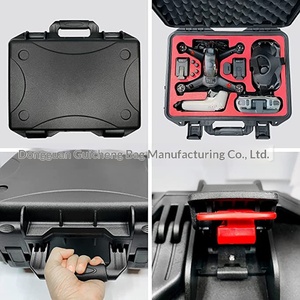 Étui de protection portable pour <span class=keywords><strong>drone</strong></span> <span class=keywords><strong>FPV</strong></span> - Sac de voyage extérieur <span class=keywords><strong>noir</strong></span>/rouge - Product Image 3