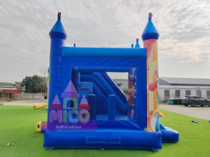 <span class=keywords><strong>Casa</strong></span> Gonfiabile a Tema Carnevalesco con Grafiche di Clown e Scivolo per Feste di Compleanno a Tema Circo e Noleggi per Festival - Product Image 6