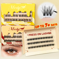 Cils en faux vison de qualité supérieure, faits à la main, doux, pour un volume 20D, courbure D, effet œil de chat élégant, pour maquillage de fête, en cachemire