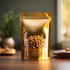 OEM Private Label Custom VMPET Plastic Zipper Seal Airtight Food Grade With Glossy Window <strong>Jalapeno</strong> Pita <strong>Crisp</strong> Side Gusset Pouch - Product Image 1