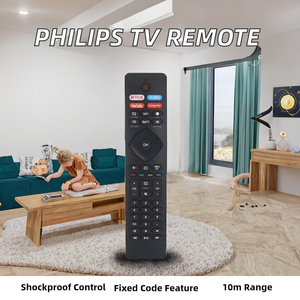 Control Remoto de Repuesto para <span class=keywords><strong>Philips</strong></span> <span class=keywords><strong>Android</strong></span> LED LCD 4K Smart <span class=keywords><strong>TV</strong></span> NH800UP RF402A-V14 con Función Anti-Golpes y Código IR Fijo - Product Image 2
