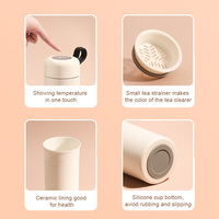 Tasse thermos intelligente, contrôle de la température, 2021 ml, avec revêtement en céramique, infuseur à thé