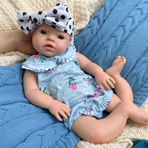 ตุ๊กตาซิลิโคนรีบอร์น URCHOICE สำหรับเด็กแรกเกิด ผู้หญิง ของขวัญคริสต์มาส ขนาด 20 นิ้ว แบบเต็มตัว นุ่ม ยืดหยุ่น ซักล้างได้ พร้อมระบบดื่มน้ำและระบบฉี่ - Product Image 4