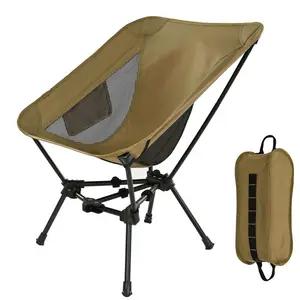 공장 사용자 정의 로고/색상/크기 야외 초경량 알루미늄 의자 휴대용 문 의자 접는 캠핑 의자