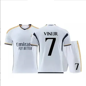 Club Soccer Jersey Madrids Fans Version T Shirt Maillot De Foot VINI Real 7 Madrid T-Shirt 2023 24 Reales Madrider