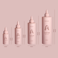 Custom 60ml 120ml HDPE 200ml 240ml Cosmetic Plastic Hair Oil Dye Squeeze Applicator Packaging Bottle with Twist Top Cap