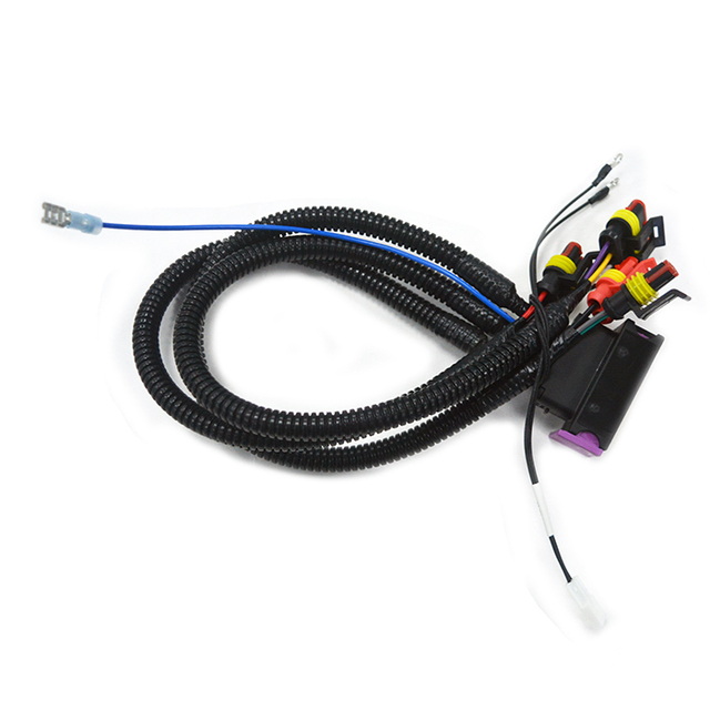 24-Pole ECU Waterproof Automotive Electronic Cable Assembly 150mm Length 1.5mm Pitch CNG Connector Featuring PVC PBT
