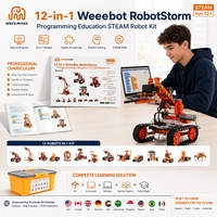 Superventa Kit de Robot STEAM RobotStorm ESP32 12 en 1 con Tecnología de IA Inteligente Robot Educativo de Programación para Niños