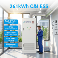 Sistema de Energía Solar Híbrido de 261KWH 125KW PCS I & C ESS, Sistema de Almacenamiento de Energía en Batería Todo en Uno