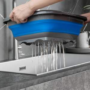 Escurridor de Platos Plegable con Bandeja de Drenaje, Organizador de Vajilla Portátil para Cocina y Autocaravana - Product Image 6