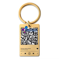 Fabrikpreis Individueller QR-Code Schlüsselanhänger Lieblingslied QR-Scan Schlüsselring Musik-Schlüsselanhänger Hundemarke Katzenlied Firmeninformationen