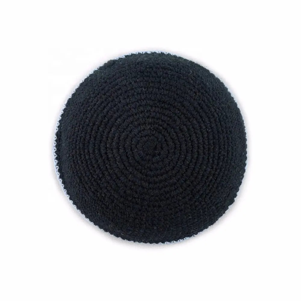 Quality crochet Jewish kippa kippah kippot crochet yarmulke hat manufacturing small order