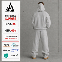 Ensemble de survêtement Y2K pour hommes, streetwear personnalisé Fighting Ant, comprenant un sweat-shirt et un pantalon de survêtement empilés, pour hommes