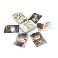 Cartes de tarot personnalisées en papier d'art 350 g/m² avec affirmations positives pour la découverte de soi et lecture oraculaire