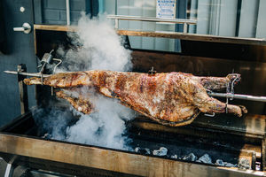 Venta al por mayor <span class=keywords><strong>de</strong></span> fábrica: Asador <span class=keywords><strong>de</strong></span> carbón <span class=keywords><strong>de</strong></span> acero inoxidable 304 sólido <span class=keywords><strong>de</strong></span> alta resistencia <span class=keywords><strong>de</strong></span> 100 kg, brocheta giratoria <span class=keywords><strong>de</strong></span> una pieza para uso <span class=keywords><strong>de</strong></span> por vida - Product Image 6
