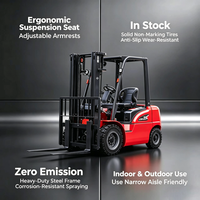 Chariot élévateur électrique de 2,5 tonnes alimenté par batterie au lithium, chariot élévateur de stockage LiFePO4 à longue durée de vie, fabriqué en Chine