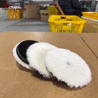Tampon de polissage/lustrage en laine et éponge de 6 pouces de qualité supérieure pour polisseuse de voiture, idéal pour le detailing automobile sur carrosseries, avec une grande durabilité