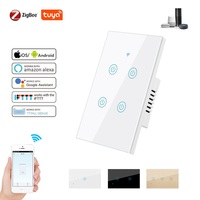 Interrupteur intelligent Tuya ZigBee, variateur de lumière standard américain, compatible avec Tuya Smart Life, Alexa, Google Assistant