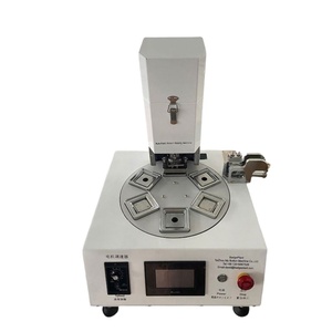 Automatic Pneumatic <b>Button</b> <b>Maker</b> Kit Badge Fridge Magnet <b>Button</b> Making Machine 50*50mm Fridge Magnet Pin Badge Making Machine - Product Image 1