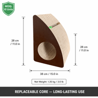 Planche à gratter pour chat Fancie, style mignon, résistante à l'usure, ne perd pas ses fibres, fabriquée en carton ondulé, protège votre canapé des rayures verticales
