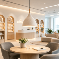 Dôme lumineux acoustique moulé en feutre PET, 100 % fibre de polyester, absorbant le son, décoratif pour plafond, OEM