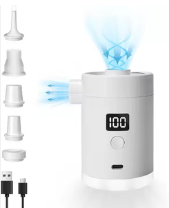 Mini Bomba <span class=keywords><strong>de</strong></span> Aire Portátil <span class=keywords><strong>para</strong></span> Inflables y Accesorios <span class=keywords><strong>de</strong></span> Camping, Colchones, Luz LED con Batería <span class=keywords><strong>de</strong></span> 4000mAh, Equipo <span class=keywords><strong>de</strong></span> Presión - Product Image 1