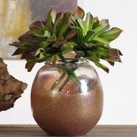 Tiges de succulentes artificielles réalistes Echeveria, fausses tiges de lotus en pierre 22 cm pour la décoration de vases, tables, maisons, bureaux et postes de travail