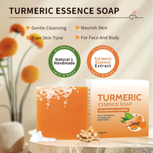 Jabón Artesanal de Cúrcuma <span class=keywords><strong>y</strong></span> Jengibre, Nutritivo, Hidratante <span class=keywords><strong>y</strong></span> Exfoliante, con 3 Años de Duración, para Baño <span class=keywords><strong>y</strong></span> Cuidado de la Piel - Product Image 5