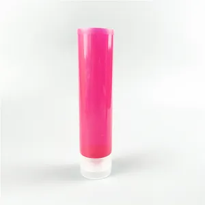 Hete Verkoop Lipgloss Verpakking 100Ml 150Ml Doorzichtige Plastic Gezichtsschuim Zachte Tubes Met Flipdop