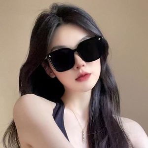 Women's Sunglasses Oversized <b>Frame</b> Black UV400 Resin Lens <b>Plastic</b> Metal <b>Frame</b> Chain Leg 8848 - Product Image 3