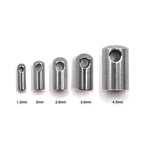 Terminales <span class=keywords><strong>de</strong></span> Tubo <span class=keywords><strong>de</strong></span> <span class=keywords><strong>Acero</strong></span> <span class=keywords><strong>Inoxidable</strong></span> Surtidos, Conectores <span class=keywords><strong>de</strong></span> Columna Antioxidantes, Tapas para Cordones <span class=keywords><strong>de</strong></span> Cuero, Cuentas para Fabricación <span class=keywords><strong>de</strong></span> Joyería DIY - Product Image 2