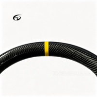 Volant de luxe en cuir et fibre de carbone SYX pour Mercedes-Benz GT GLS63 CLA Classe E Classe S W205 W222 W223 W213 W177 W463