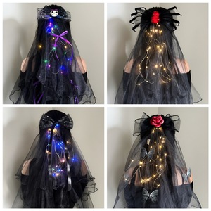 Diademas de malla al por mayor para Halloween, accesorios espeluznantes para el cabello con murciélagos y arañas para fiestas - Product Image 4