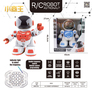 Robot Compagnon Intelligent Multifonctionnel et Attrayant en Plastique, Télécommandé, Programmable, en Forme d'Astronaute, avec Mélodie Dansante - Product Image 2
