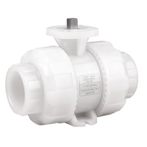 Válvula de Bola de Plataforma Alta de PVDF con Actuador de Montaje Directo de Doble Junta de Instalación Rápida, Resistente a Ácidos/Álcalis a Altas Temperaturas - Product Image 2