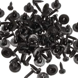 50Pcs 6mm 8mm Auto Bumper Fastener 6mm Hole Rivet Retainer Push Engine Cover <b>Car</b> Door Trim Panel <b>Clip</b> Fasteners for Toyota - Product Image 3