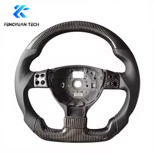 <span class=keywords><strong>Volante</strong></span> con Palanca de Cambios de Fibra de Carbono para vw Bora Jetti Tiguan Passat Polo Mk5 <span class=keywords><strong>R32</strong></span> <span class=keywords><strong>Golf</strong></span> 5 R Line gti 2007 2011 2015 2018 - Product Image 2